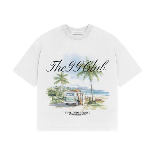GG CLUB - CALIFORNIA WHITE T-SHIRT