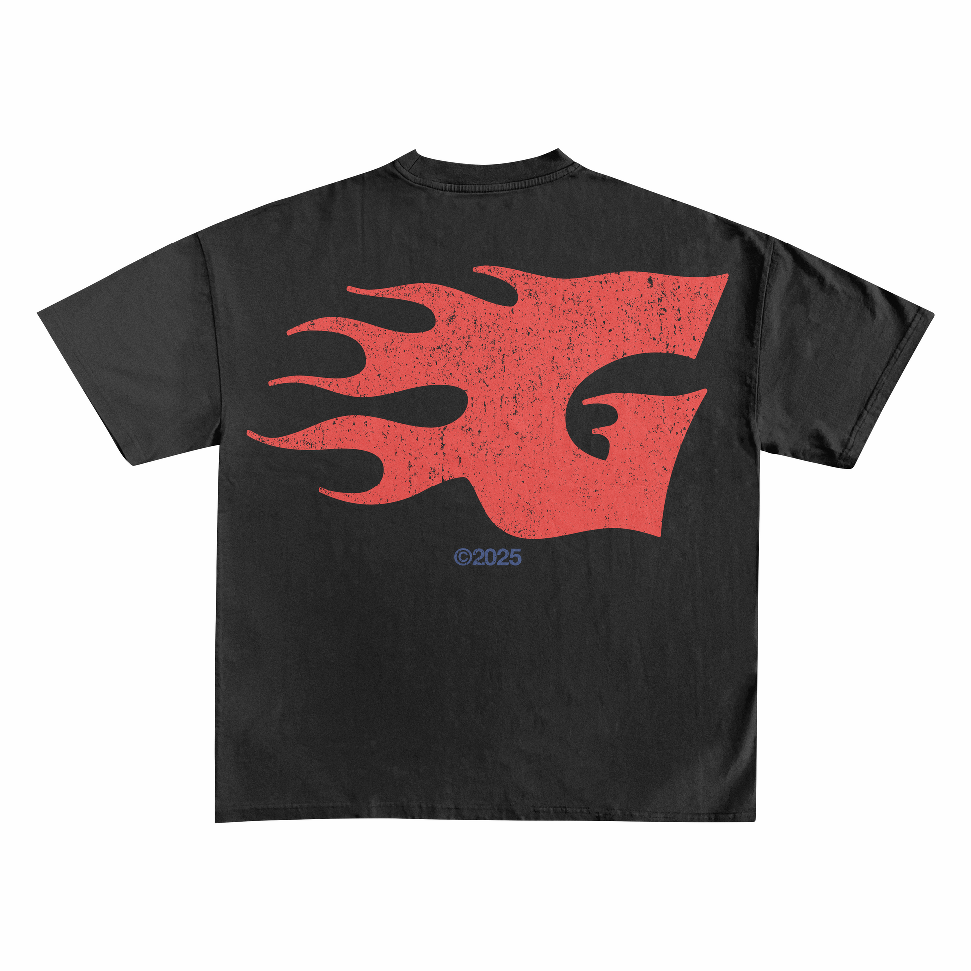 THE GG CLUB - FLAME BLACK T-SHIRT