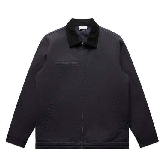 CANVAS COLLAR JACKET INK BLUE - 75X ENTRIES
