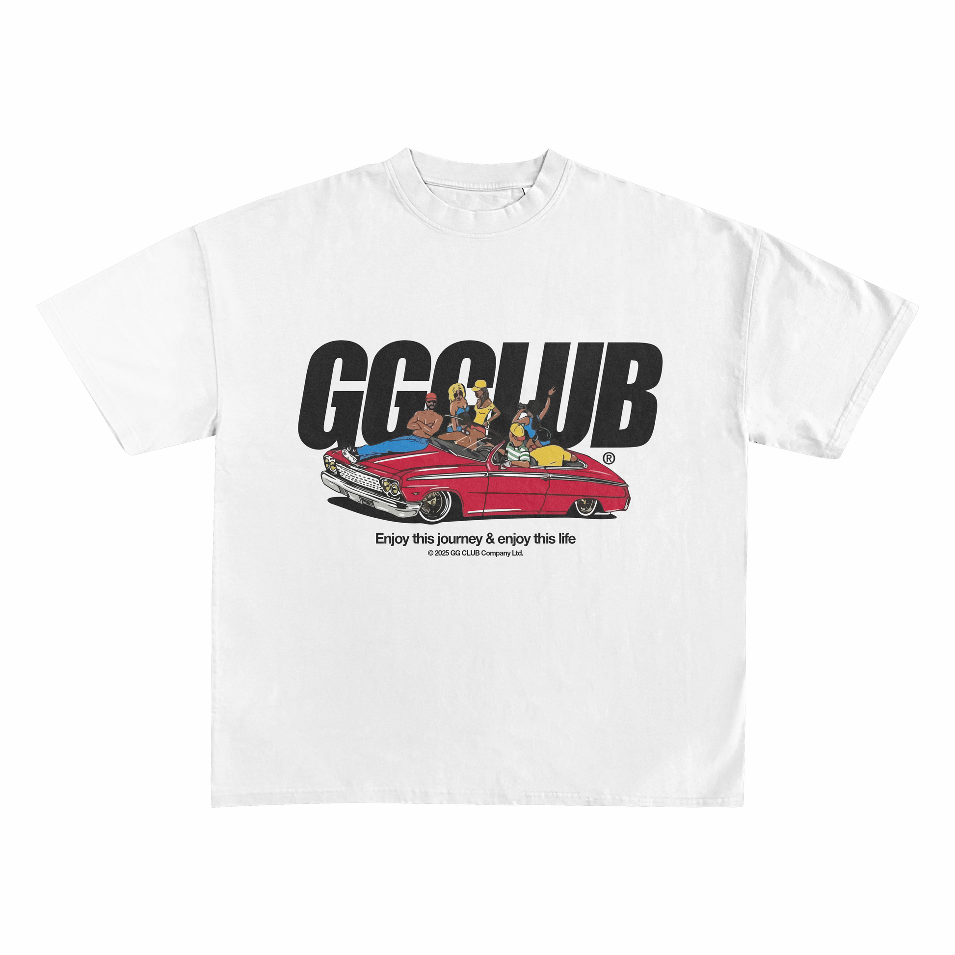 GG CLUB - JOURNEY WHITE T-SHIRT