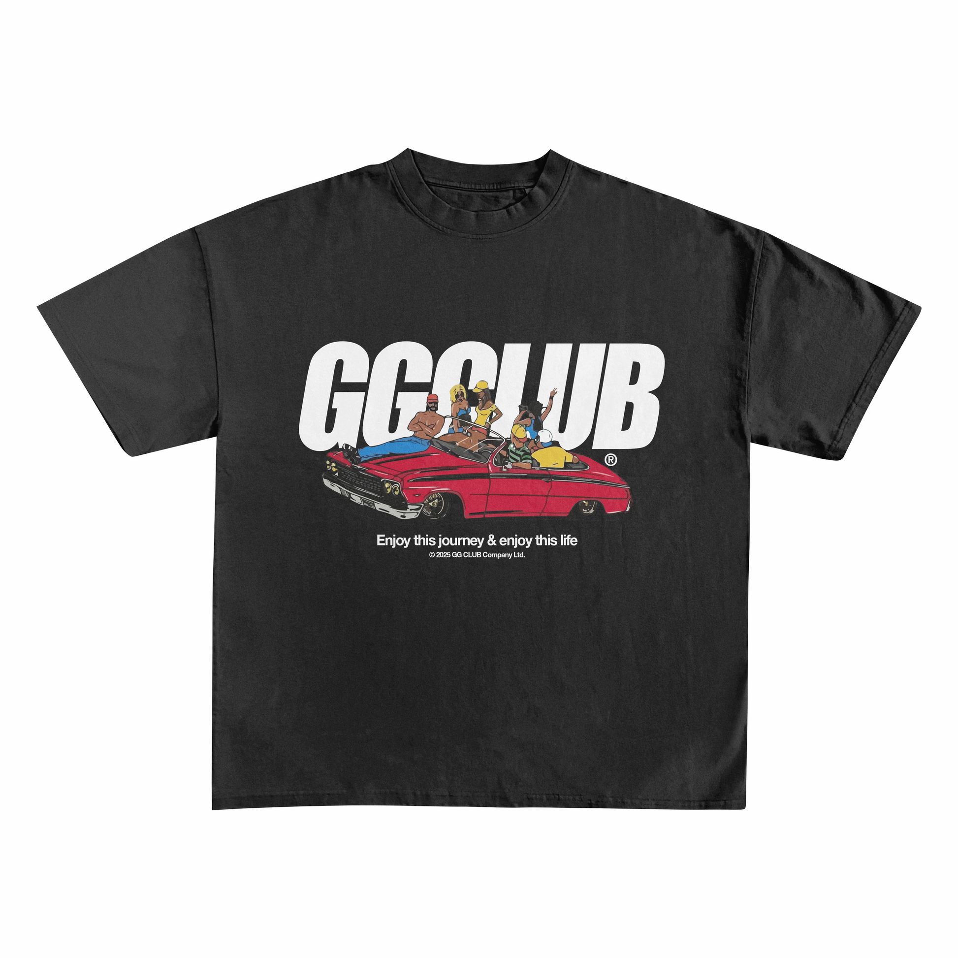 GG CLUB - JOURNEY BLACK T-SHIRT
