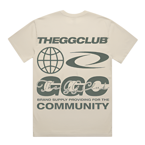 GG CLUB - GGC FADED CREAM T-SHIRT