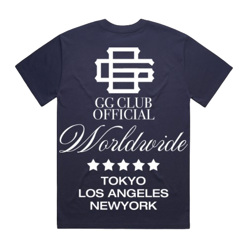 GG CLUB - WORLDWIDE MIDNIGHT BLUE T-SHIRT
