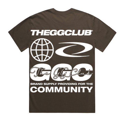 GG CLUB - GGC FADED BROWN T-SHIRT