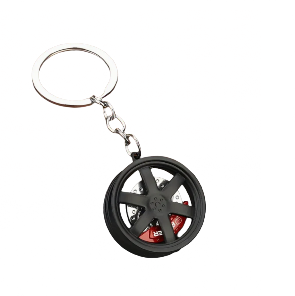 Black Wheel Keychain